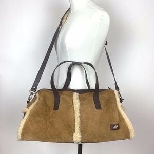 UGG Australia Suede Duffel Bag Satchel Purse